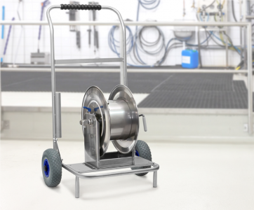 CARRELLO AVVOLGITUBO IN ACCIAIO INOX - IT